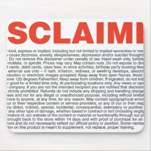 Disclaimer Mouse Mat