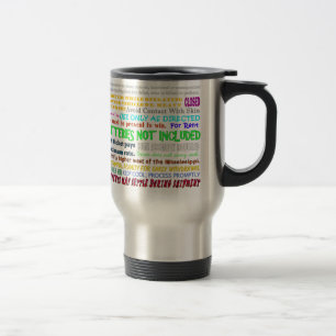 DISCLAIMER TRAVEL MUG