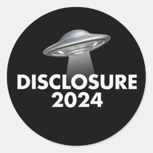 Disclosure 2024 UFO Classic Round Sticker