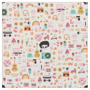 disco 1970s alien funky groovy  fabric