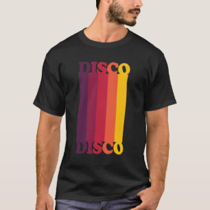 Disco 1970s Style Colour 1970s Disco Funk Vintage T-Shirt