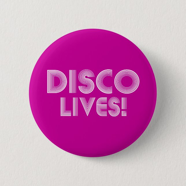 disco 6 cm round badge (Front)