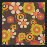 Disco 70s 60s Retro Flowers Pop Culture Faux Canvas Print<br><div class="desc">This is an awesome design inspired by the 70s disco era. If you would like other products with this design please message me for a custom order.</div>