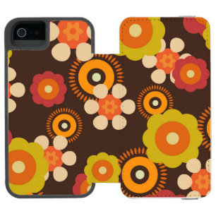 Disco 70s 60s Retro Flowers Pop Culture Incipio Watson™ iPhone 5 Wallet Case