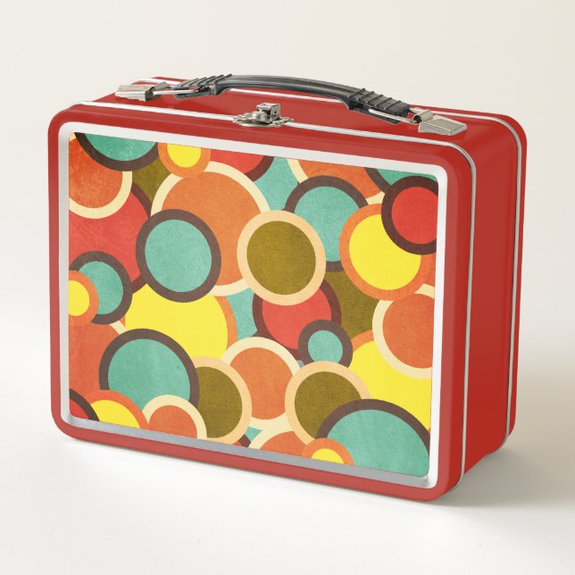 Disco 70s 60s Retro Mod Pop Culture Metal Lunch Box (Front)