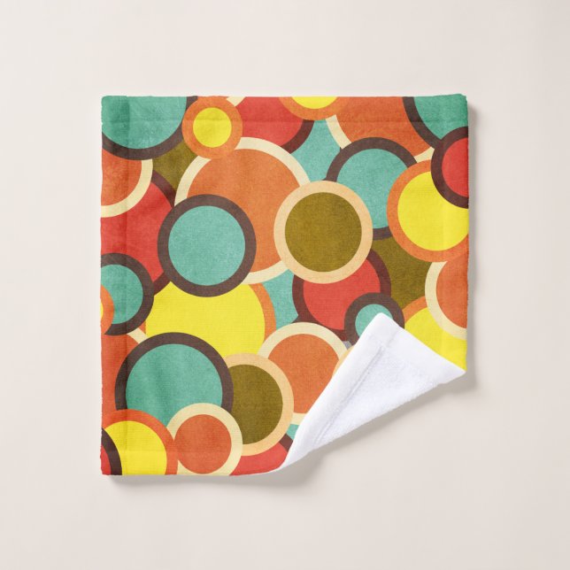 Disco 70s 60s Retro Mod Pop Culture Wash Cloth (Wash Cloth)