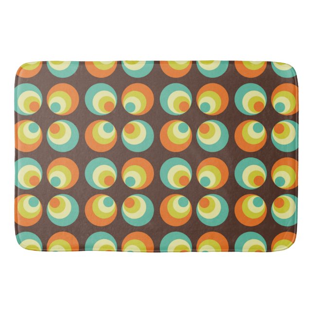 Disco 70s 60s Retro Pop Culture Bath Mat (Front)
