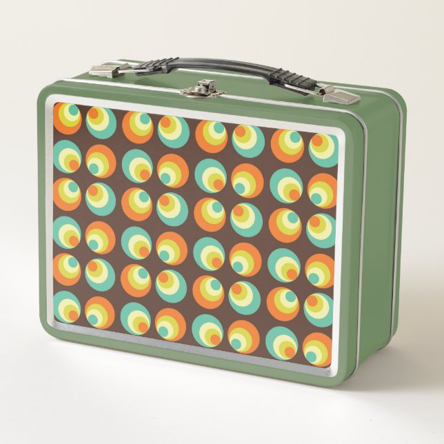 Disco 70s 60s Retro Pop Culture Metal Lunch Box (Front)