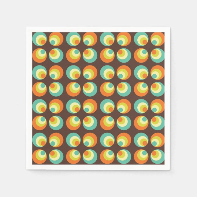 Disco 70s 60s Retro Pop Culture Napkin (Front)