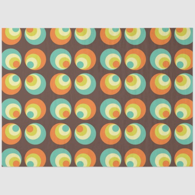 Disco 70s 60s Retro Pop Culture Tissue Paper (Front)