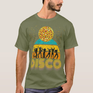 Disco 70s 80s Themed  Vintage Retro Dancing Old T-Shirt