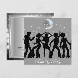 Disco 70's Birthday Party Invitation