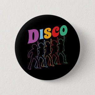 Disco 70s Disco Themed Vintage Retro Dancing 1970' 6 Cm Round Badge