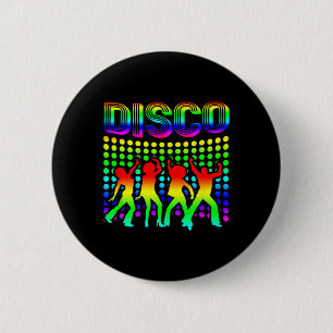 Disco 70s Disco Themed Vintage Retro Dancing 1 6 Cm Round Badge