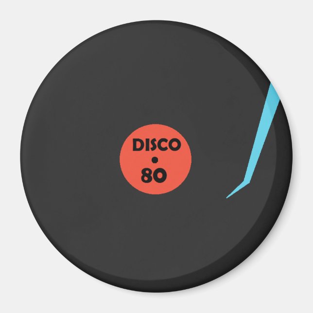 Disco 80 Record Magnet - Dance Party (Front)