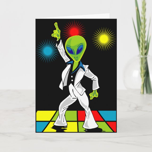disco alien card (Front)