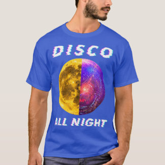 Disco All Night Mirror ball Retro Vintage for T-Shirt