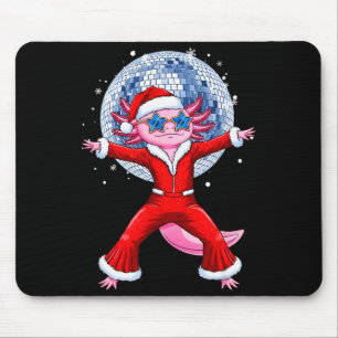 Disco Axolotl Christmas Santa Suit Funny Holiday 7 Mouse Mat