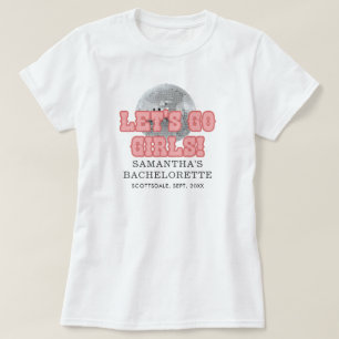Disco Bachelorette Weekend Party Retro Custom T-Shirt