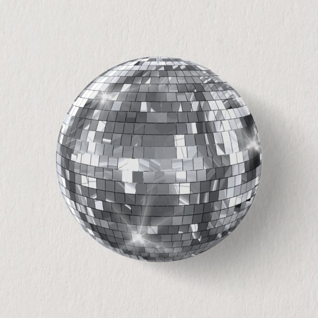 Disco Ball 3 Cm Round Badge (Front)