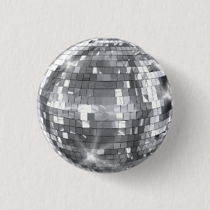 Disco Ball 3 Cm Round Badge