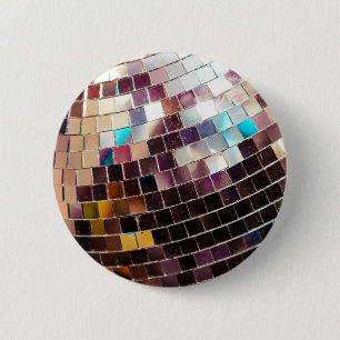 Disco Ball 6 Cm Round Badge