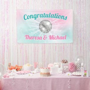 Disco Ball Baby Shower Groovy  Banner