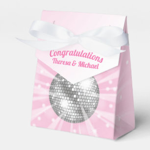 Disco Ball Baby Shower Groovy Pink Girl Favour Box