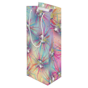 Disco Ball Baby Shower Rainbow Wine Gift Bag