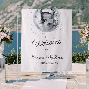 Disco Ball Birthday Tapestry