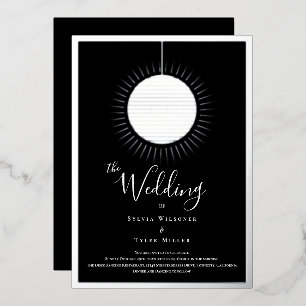 Disco Ball Black Silver Wedding