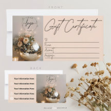Disco Ball | Boho Florals | Gift Certificate