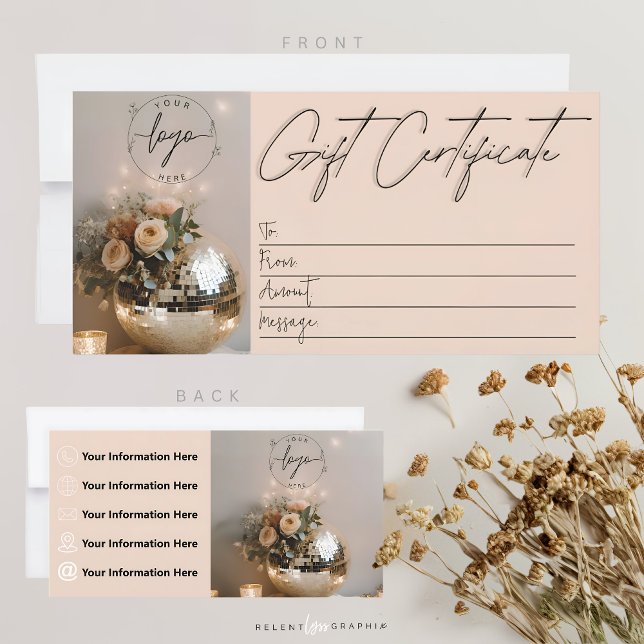 Disco Ball | Boho Florals | Gift Certificate (Creator Uploaded)