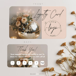 Disco Ball | Boho Florals | Loyalty Card