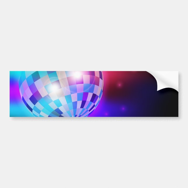 Disco Ball Bumper Sticker (Front)