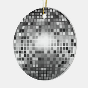 DISCO BALL CERAMIC TREE DECORATION
