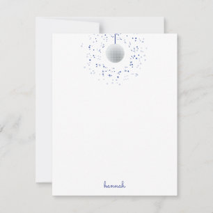 Disco Ball Dance Card