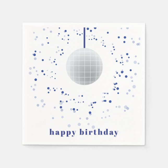 Disco Ball Dancer Napkin (Front)