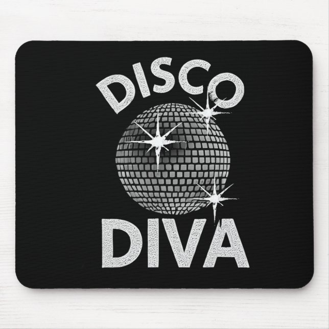 Disco Ball Disco Diva Queen1  Mouse Mat (Front)