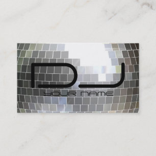 Disco Ball Dj Business Card