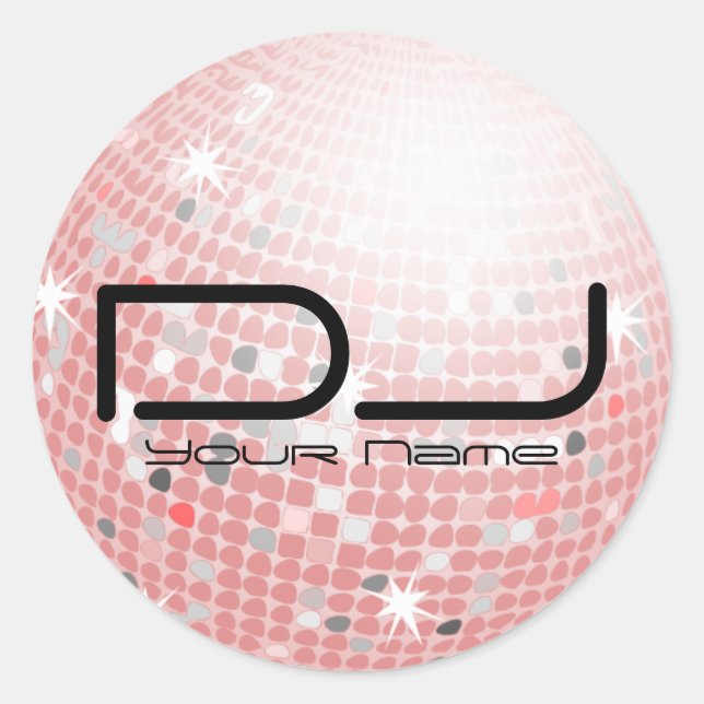 Disco Ball DJ Sticker (Front)