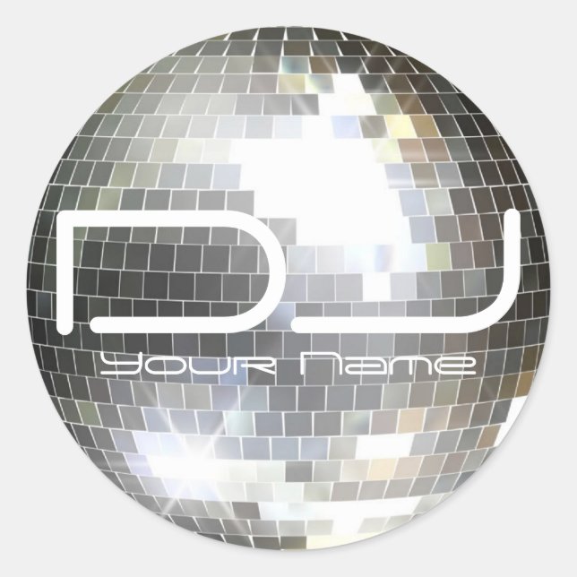 Disco Ball DJ Sticker (Front)