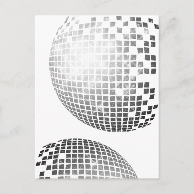 Disco Ball Fun Retro Postcard (Front)