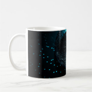 Disco Ball Glare, Nightclub Background. Coffee Mug