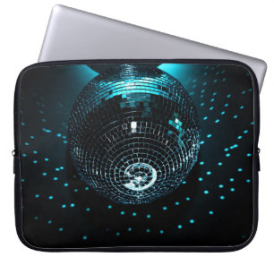 Disco Ball Glare, Nightclub Background. Laptop Sleeve