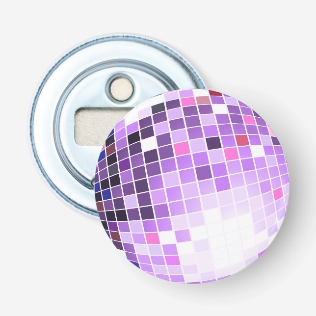Disco Ball, Glitter Ball or mirror ball Bottle Opener (Front)