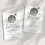 Disco Ball Last Disco Bachelorette Weekend Party Invitation<br><div class="desc">This is a Disco Ball Last Disco Bachelorette Weekend Party Invitation w/ Details!</div>