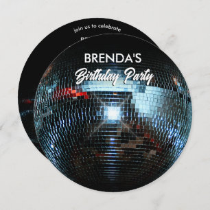 Disco ball Ligts Party  Invitation