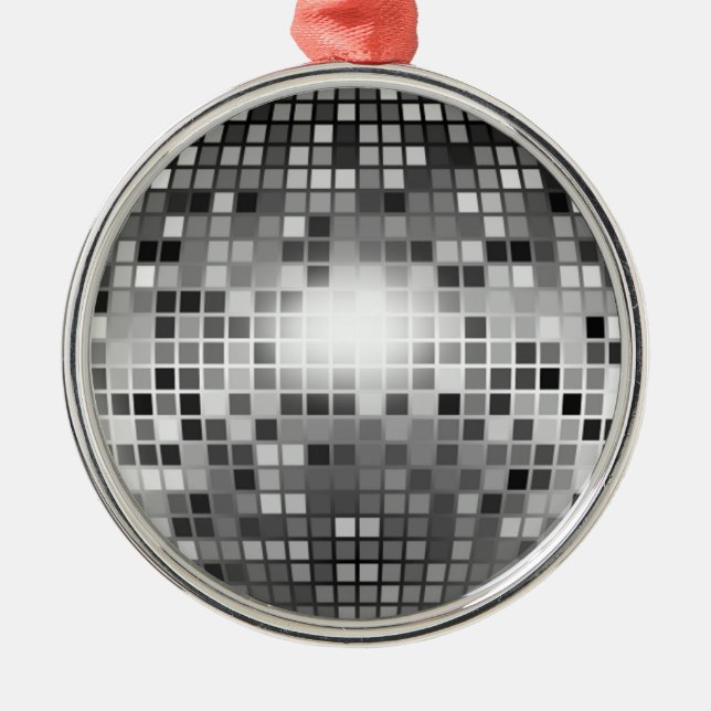 DISCO BALL METAL TREE DECORATION (Front)