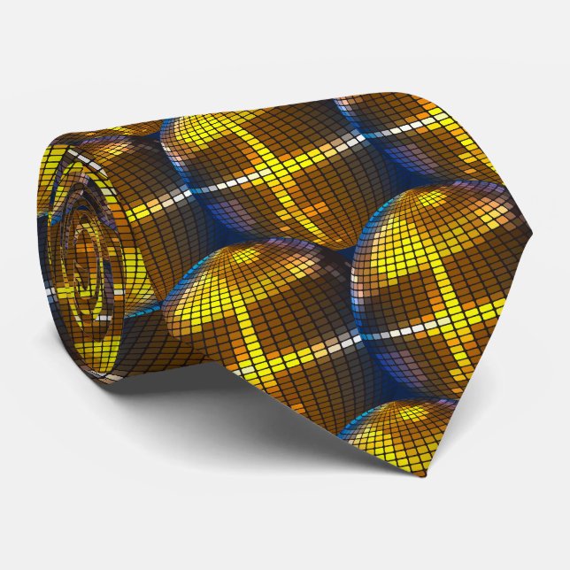 Disco Ball Neck Tie for the Trendsetter in You! (Rolled)
